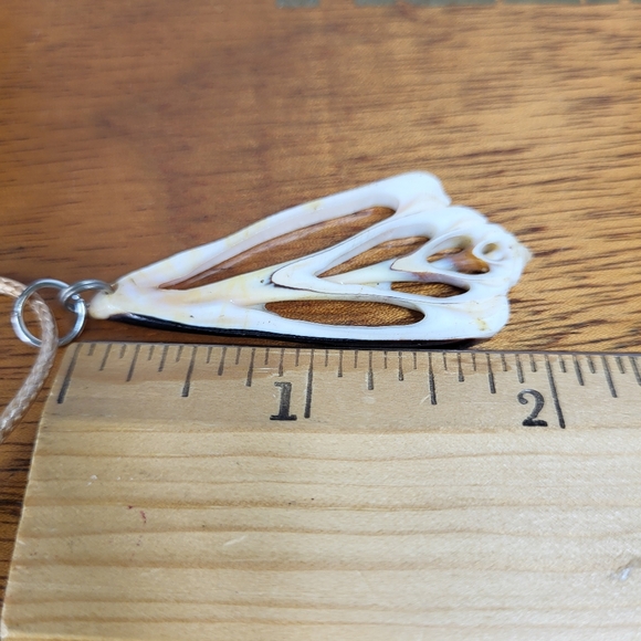 Vintage Natural Sea Shell Slice Necklace Pendant - Picture 14 of 14